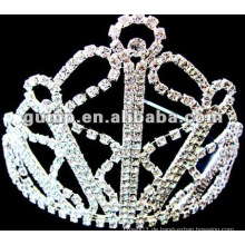 Rhinestone große Tiara Krone (GWST12-503G)